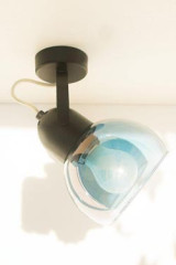 Spot noir et turquoise Boogie - Spot by Luz Difusion