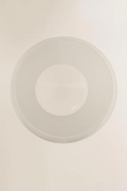 Boogie spot matt gold and white glass 