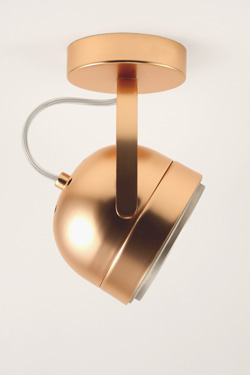 Boogie spot retro satin copper finish  - Spotlights by Luz Difusion