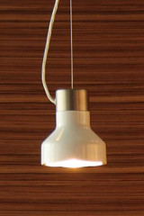 Suspension blanche en acier et aluminium Mute S1 - Suspension by Luz Difusion