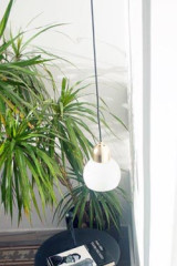 Suspension blanche et or Boogie - Suspension by Luz Difusion