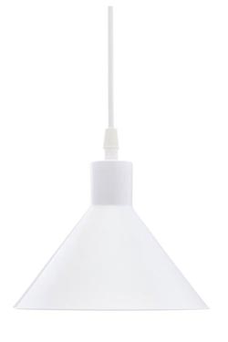 Suspension industrielle blanche Factory S18 - Suspension by Luz Difusion