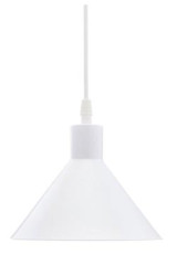Suspension industrielle blanche Factory S18 - Suspension by Luz Difusion
