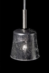 Suspension petit modèle en verre décoré Mauro S1 - Suspension by Luz Difusion