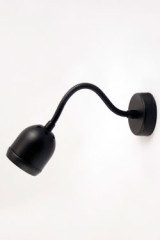Boogie mini adjustable  black bedside wall lamp - Wall lights by Luz Difusion