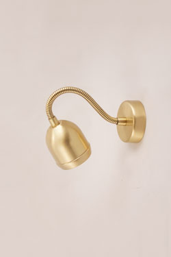 Boogie mini adjustable reading light in gold