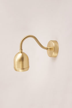 Boogie mini adjustable reading light in gold