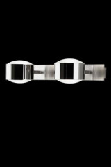 City W2 double wall light satin nickel and chrome - Wall lights by Luz Difusion