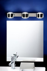City W3 triple curved glass and metal rings - Wall lights by Luz Difusion