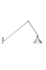 Factory 2 articulated wall lamp, brushed nickel, 2 arms - Wall lights by Luz Difusion