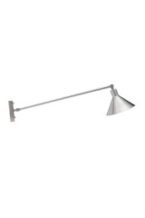 Factory industrial brushed nickel wall light - Wall lights by Luz Difusion