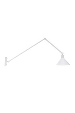 Factory 2 white wall light 2 articulated arms  - Wall lights by Luz Difusion