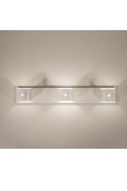 Kendo white metal design wall light 2 lights