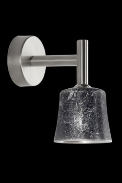Mauro W1 single wall light in decorated glass - Wall lights by Luz Difusion