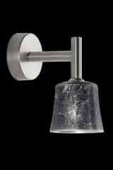 Mauro W1 single wall light in decorated glass - Wall lights by Luz Difusion