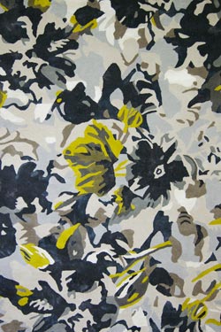 Bloom tapis aux motifs floraux à dominante grise 170X240 - Tapis contemporain by MA Salgueiro