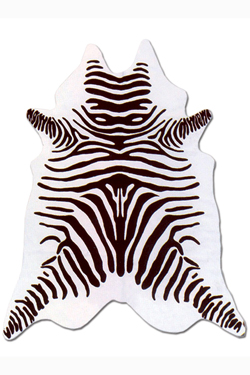 Peau de vache entière motif Zebre noir et blanc - Tapis en peau by MA Salgueiro