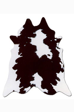 Peau de vache entière noire et blanche petit modèle  - Tapis en peau by MA Salgueiro