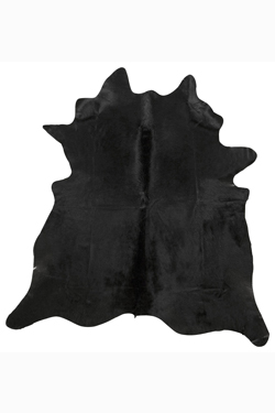 Peau de vache entière noire petit modèle  - Tapis en peau by MA Salgueiro