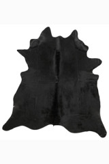 Peau de vache entière noire petit modèle  - Tapis en peau by MA Salgueiro