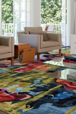 Spring tapis floral aux couleurs printanières 170X240
