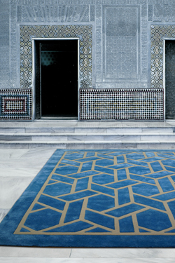 Tapis bleu et beige Atica 170X240
