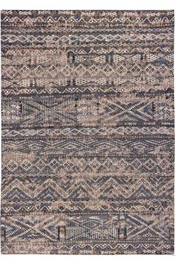 Tapis de style ethnique à dominante bleu collection Paki chenille 140X200 - Tapis contemporain by MA Salgueiro