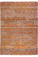 Tapis de style ethnique à dominante orange collection Paki chenille 140X200 - Tapis contemporain by MA Salgueiro