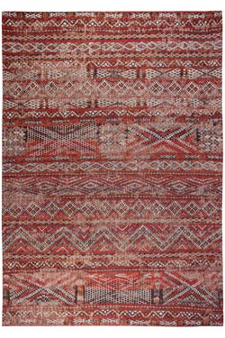 Tapis de style ethnique à dominante rouge collection Paki chenille 140X200 - Tapis contemporain by MA Salgueiro