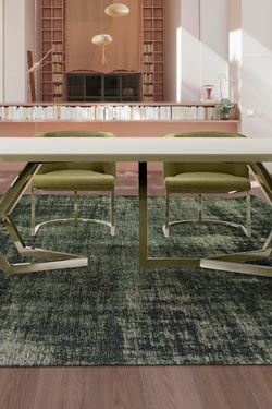 Tapis faux uni kaki Collection Antik Tebas 68X120