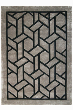Tapis gris et noir Atica 170X240cm - Tapis contemporain by MA Salgueiro
