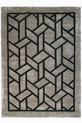 Tapis gris et noir Atica 170X240cm - Tapis contemporain by MA Salgueiro