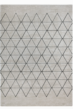 Tapis losanges beige et noir Vegas 120X170cm - Tapis contemporain by MA Salgueiro