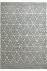 Tapis losanges gris clair et blanc Vegas 120X170cm - Tapis contemporain by MA Salgueiro