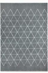 Tapis losanges gris et blanc Vegas 120X170cm - Tapis contemporain by MA Salgueiro