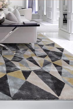 Tapis noir et beige Diamond 170X240cm