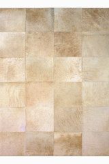 Tapis Patchwork en peau de vache blonde 140X200 - Tapis en peau by MA Salgueiro
