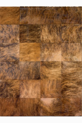 Tapis Patchwork en peau de vache fauve 140X200 - Tapis en peau by MA Salgueiro