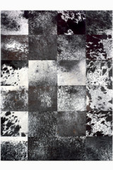 Tapis Patchwork en peau de vache grand carré 140X200 - Tapis en peau by MA Salgueiro