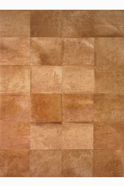 Tapis Patchwork en peau de vache rousse 140X200 - Tapis en peau by MA Salgueiro