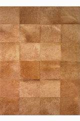 Tapis Patchwork en peau de vache rousse 140X200 - Tapis en peau by MA Salgueiro
