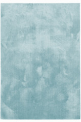 Tapis uni à reflets soyeux bleu aqua Touch 60X115cm - Tapis contemporain by MA Salgueiro