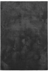 Tapis uni à reflets soyeux noir charbon Touch 60X115cm - Tapis contemporain by MA Salgueiro