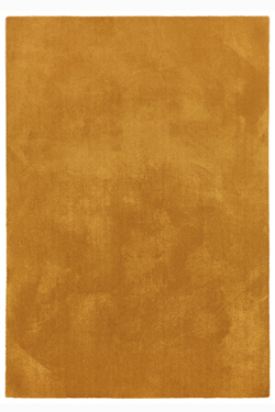 Tapis uni à reflets soyeux ocre jaune Touch 60X115cm - Tapis contemporain by MA Salgueiro