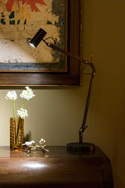 Lampe architecte noire en métal éclairage LED Polo