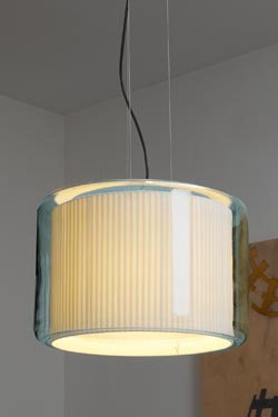 Mercer beige ribbon hanging lamp 30cm - Pendants by Marset