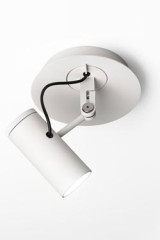 Spot blanc en métal laqué et éclairage LED, minimaliste Polo - Spot by Marset