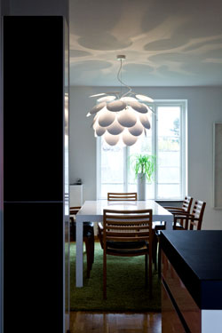 Suspension blanche Discoco 53cm