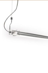 Suspension transparente à LED en polycarbonate Neon de Luz 64cm - Suspension by Marset
