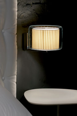 Mercer beige ribbon wall light